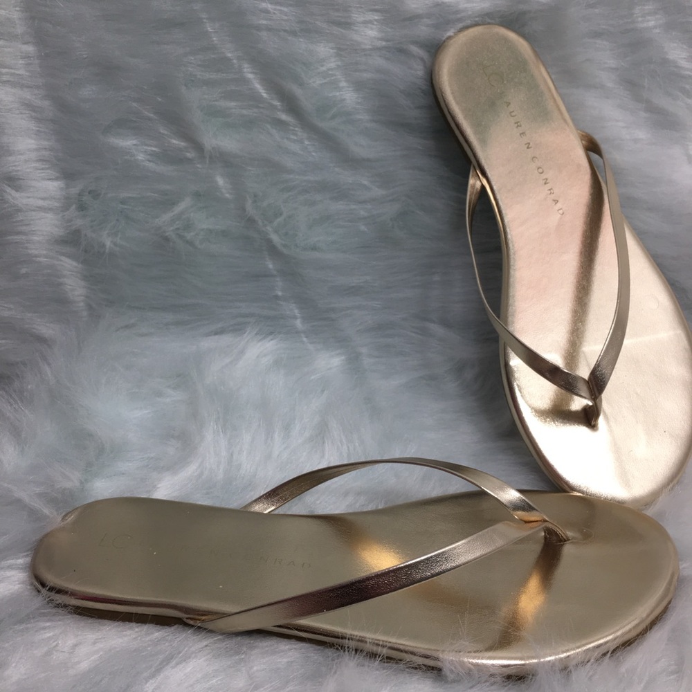 Lauren Conrad New in box Gold Sandals